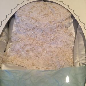 Wedding Dress. Long Sleeved.  Huge long train